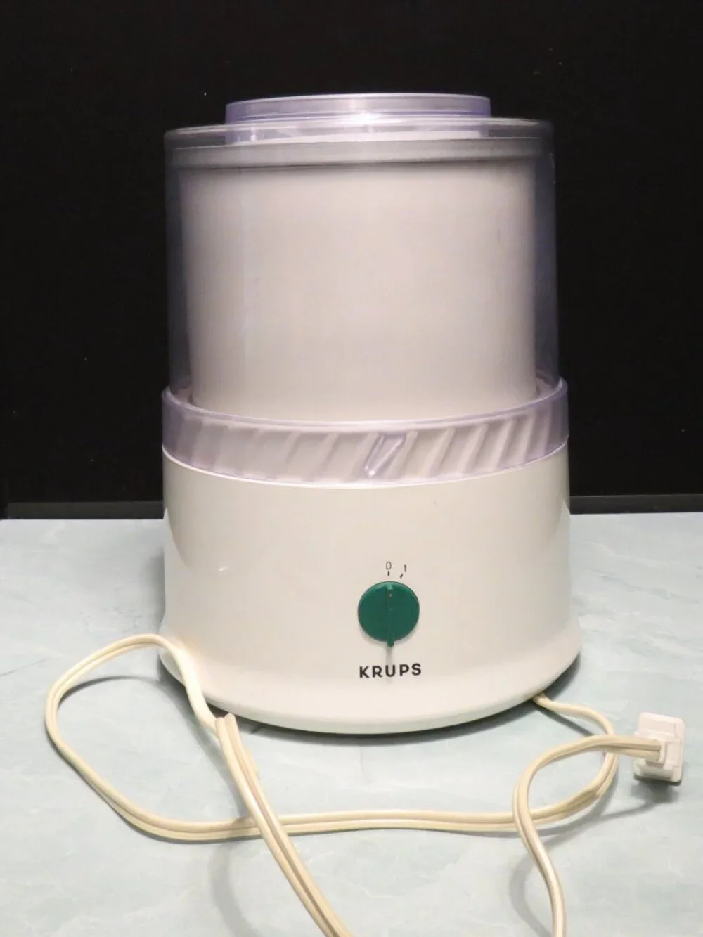 KRUPS TYP 337 Automatic Ice Cream Yogurt Maker 1 Quart vintage 1998 Italy made